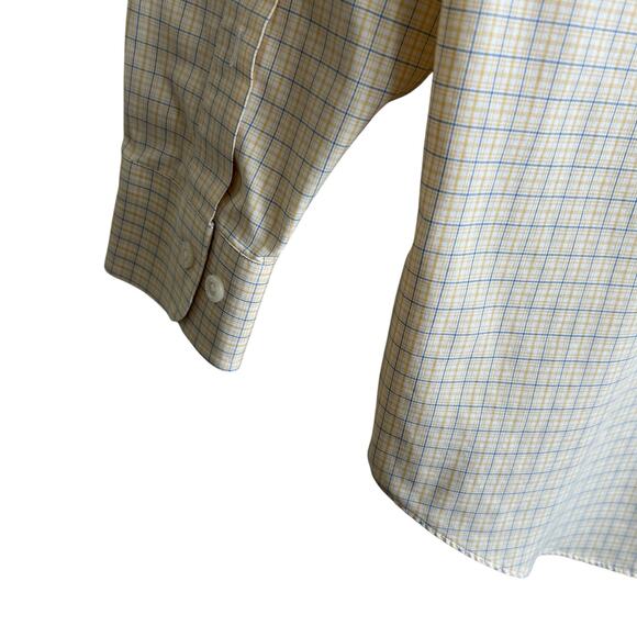 Brooks Brothers Mens Shirt S Yellow Check Button Up Preppy Classic Office Travel - Picture 5 of 11
